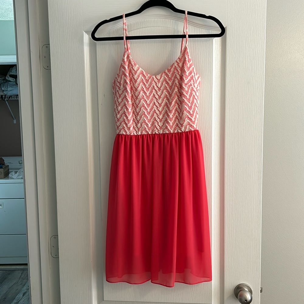 Coral dress